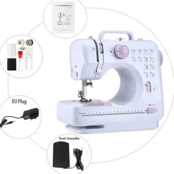 Tragbare elektrische Mini-Nähmaschine – einfache Verwendung auf Reisen