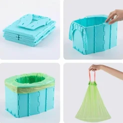 Tragbare faltbare Campingtoilette – Reisetoilette für draußen