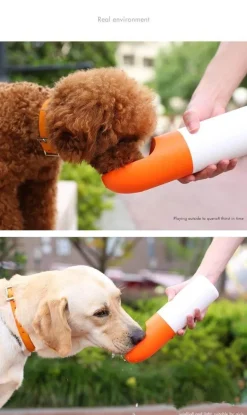 Tragbare Hundewasserflasche – Reise-Trinkflasche für Haustiere