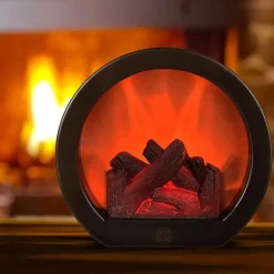 Tragbare Kamin-Nachtlampe – Inferno-Design