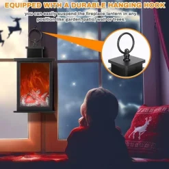 Tragbare Kamin-Nachtlampe – Inferno-Design