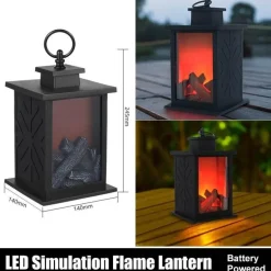 Tragbare Kamin-Nachtlampe – Inferno-Design