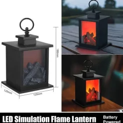 Tragbare Kamin-Nachtlampe – Inferno-Design