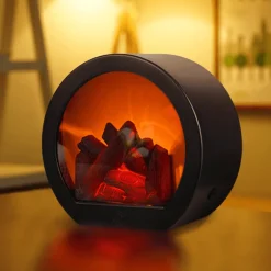 Tragbare Kamin-Nachtlampe – Inferno-Design