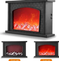 Tragbare Kamin-Nachtlampe – Inferno-Design