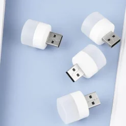 Tragbare LED-Minilampe - 4er-Pack USB-Schreibtischleuchte