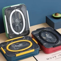 Tragbare Lunchbox aus Edelstahl – auslaufsicherer Lebensmittelbehälter