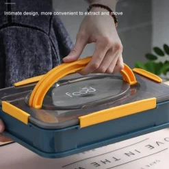 Tragbare Lunchbox aus Edelstahl – auslaufsicherer Lebensmittelbehälter