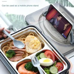 Tragbare Lunchbox aus Edelstahl – auslaufsicherer Lebensmittelbehälter