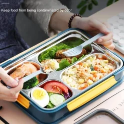 Tragbare Lunchbox aus Edelstahl – auslaufsicherer Lebensmittelbehälter