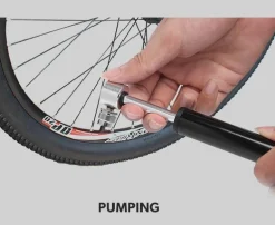 Tragbare Mini-Fahrradpumpe aus Aluminium – kompakte Fahrradluftpumpe