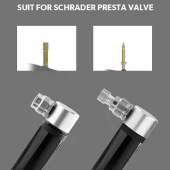 Tragbare Mini-Fahrradpumpe aus Aluminium – kompakte Fahrradluftpumpe