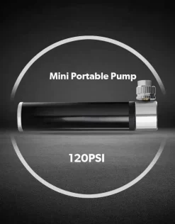 Tragbare Mini-Fahrradpumpe aus Aluminium – kompakte Fahrradluftpumpe