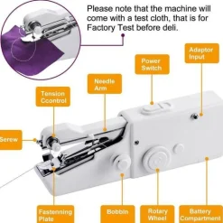 Tragbare Mini-Handnähmaschine – kompaktes Nähwerkzeug