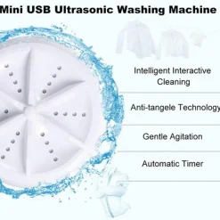 Tragbare Mini-Ultraschallwaschmaschine – Kompakte Wäschelösung