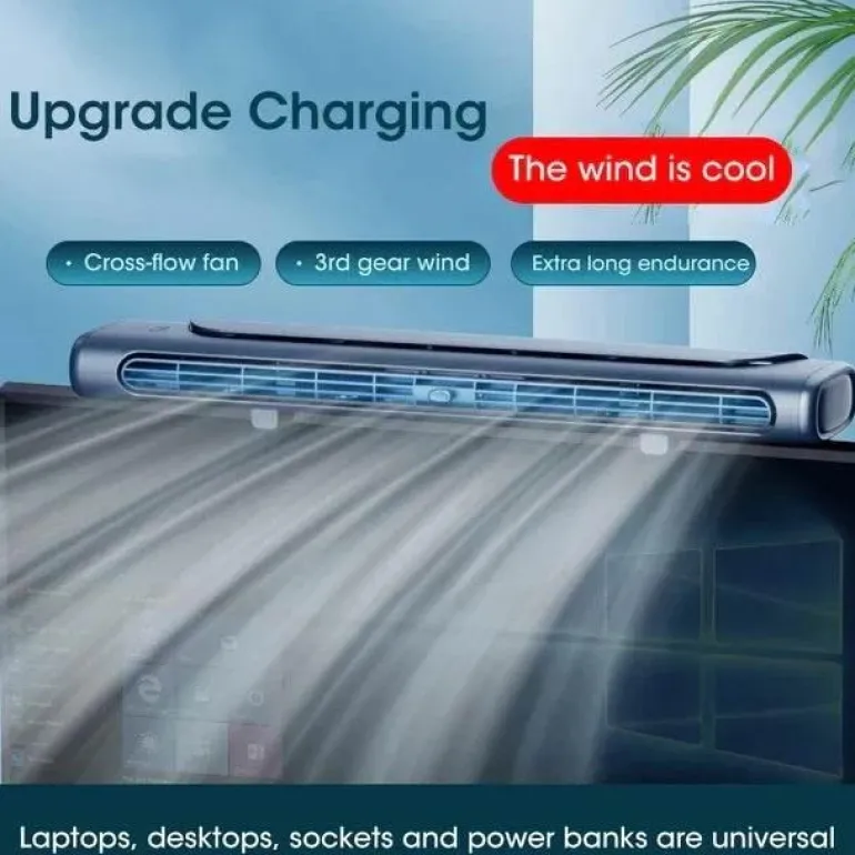 Tragbare, per USB wiederaufladbare Mini-Klimaanlage – Clip-On-Kühler