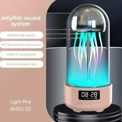 Tragbare Quallen-Lautsprecherlampe – buntes Stimmungslicht