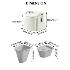 Tragbare Reisetoilette – Leichtes, kompaktes Design für Senioren