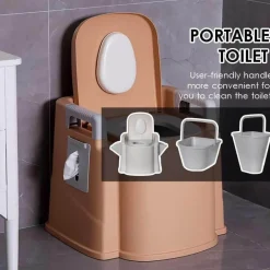 Tragbare Reisetoilette – Leichtes, kompaktes Design für Senioren