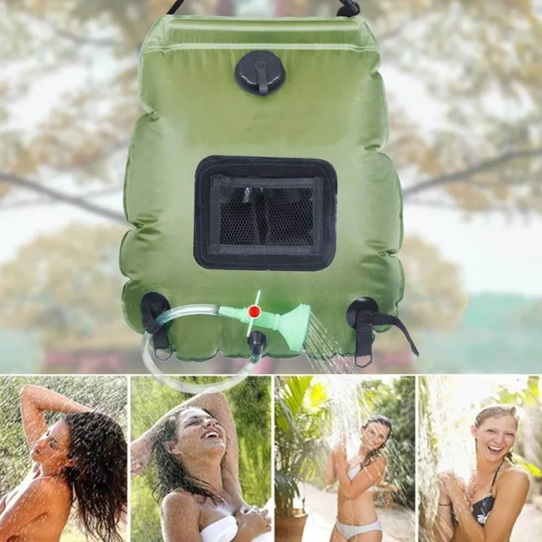 Tragbare Solar-Duschtasche – Beheizte Campingausrüstung