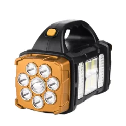 Tragbare Solar-Powerbank mit LED-Taschenlampe – Ladegerät für den Außenbereich