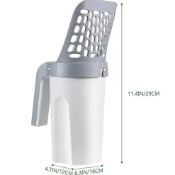 Tragbare Streuschaufel für Haustiere – leicht zu reinigendes Werkzeug für Katzen und Hunde