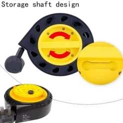 Tragbare Verlängerungskabeltrommel - Kompakte Steckdosenleiste mit mehreren Steckdosen