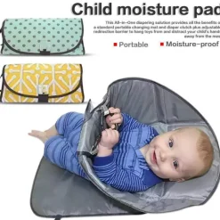 Tragbare wasserdichte Wickelunterlage - 3-in-1-Babymatte