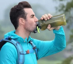 Tragbare Wasserfilterflasche - Camping-Reinigungssystem