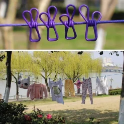 Tragbare winddichte Wäscheleine – Camping-Trockenseil