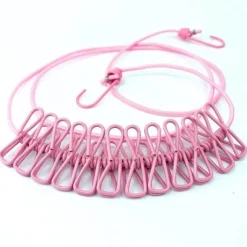 Tragbare winddichte Wäscheleine – Camping-Trockenseil