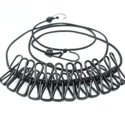 Tragbare winddichte Wäscheleine – Camping-Trockenseil