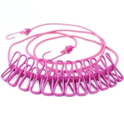 Tragbare winddichte Wäscheleine – Camping-Trockenseil