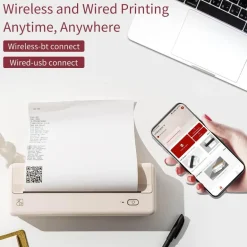 Tragbarer A4-Wireless-Drucker – Kompakter Drucker im Taschenformat