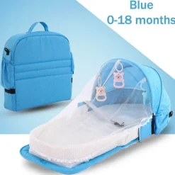 Tragbarer Babybett-Rucksack - Faltbares Reisenest