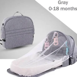 Tragbarer Babybett-Rucksack - Faltbares Reisenest