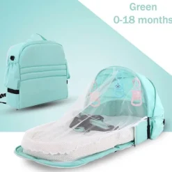 Tragbarer Babybett-Rucksack - Faltbares Reisenest