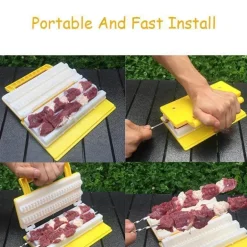Tragbarer BBQ-Kebab-Maker – Doppelspieß-Grillwerkzeug