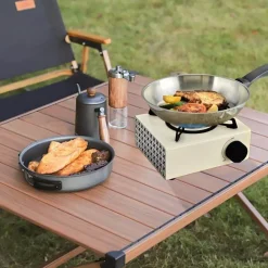 Tragbarer Campingkocher - Einzelbrenner zum Kochen im Freien