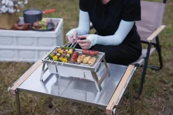 Tragbarer Edelstahlgrill - Faltbarer Campingkocher