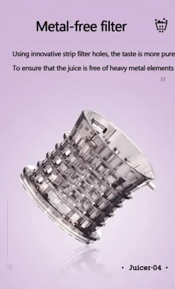 Tragbarer elektrischer Mixer mit Kaltpressung