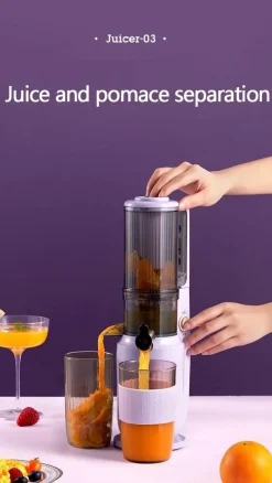 Tragbarer elektrischer Mixer mit Kaltpressung