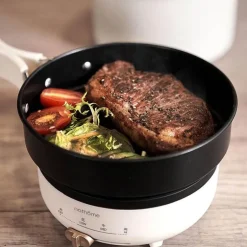 Tragbarer elektrischer Mini-Reisetopf – Klappkocher für Mahlzeiten unterwegs