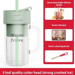 Tragbarer Entsafterbecher - Mixer mit großem Fassungsvermögen