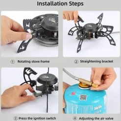 Tragbarer, faltbarer Gaskocher – Outdoor-Klauenbrenner