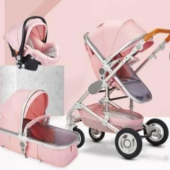 Tragbarer, faltbarer 3-in-1-Kinderwagen – Hochformat-Design mit zwei Richtungen