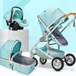Tragbarer, faltbarer 3-in-1-Kinderwagen – Hochformat-Design mit zwei Richtungen