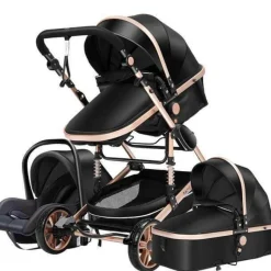Tragbarer, faltbarer 3-in-1-Kinderwagen – Hochformat-Design mit zwei Richtungen