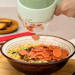 Tragbarer Gemüseschneider-Mixer - 2-in-1-Küchengerät