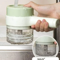 Tragbarer Gemüseschneider-Mixer - 2-in-1-Küchengerät